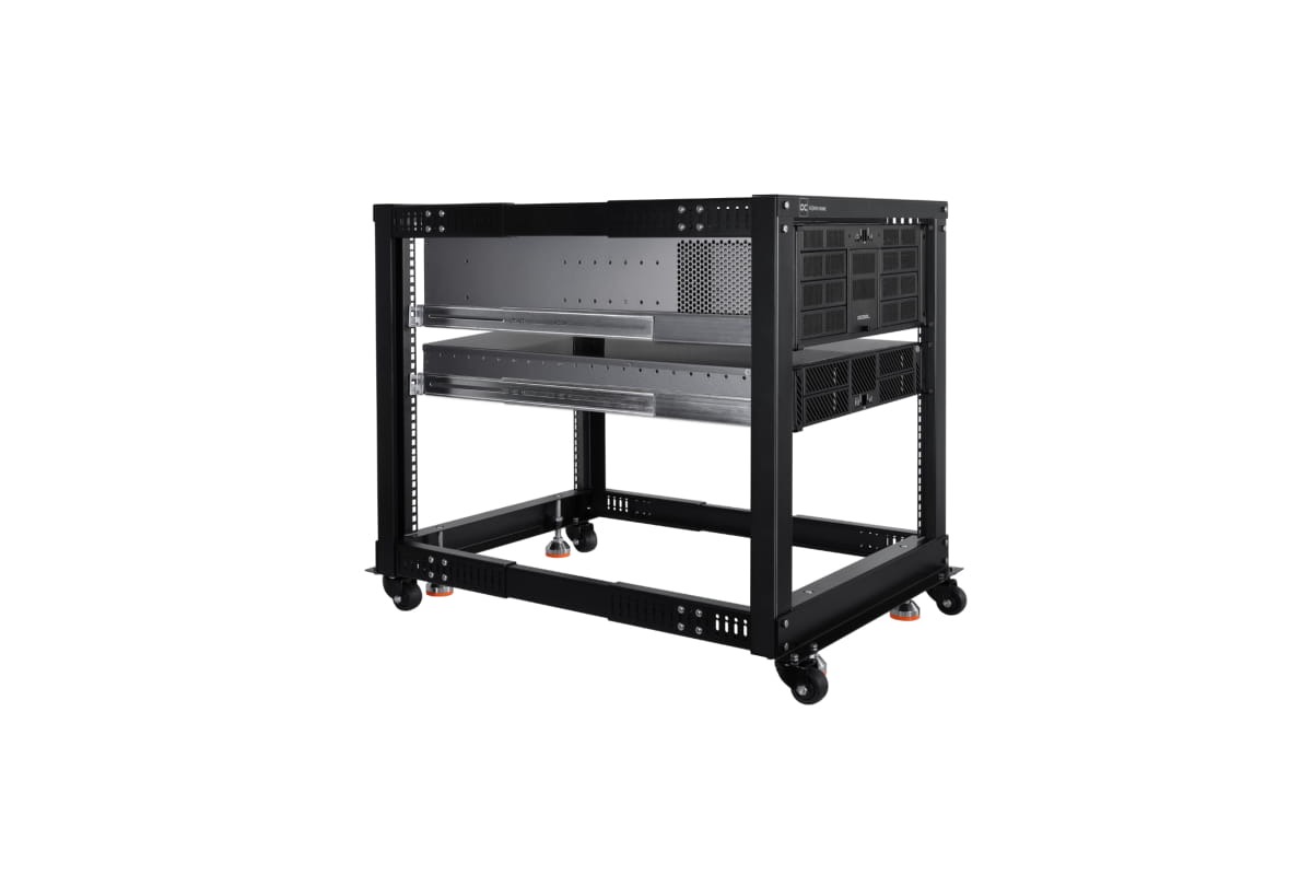 Alphacool ES 19" Open Frame Server Rack 12U Adjustable Depth - Picture 2 of 7