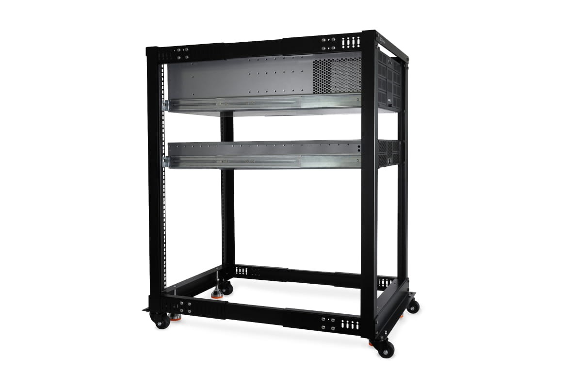 Alphacool ES 19" Open Frame Server Rack 18U Adjustable Depth - Picture 2 of 7
