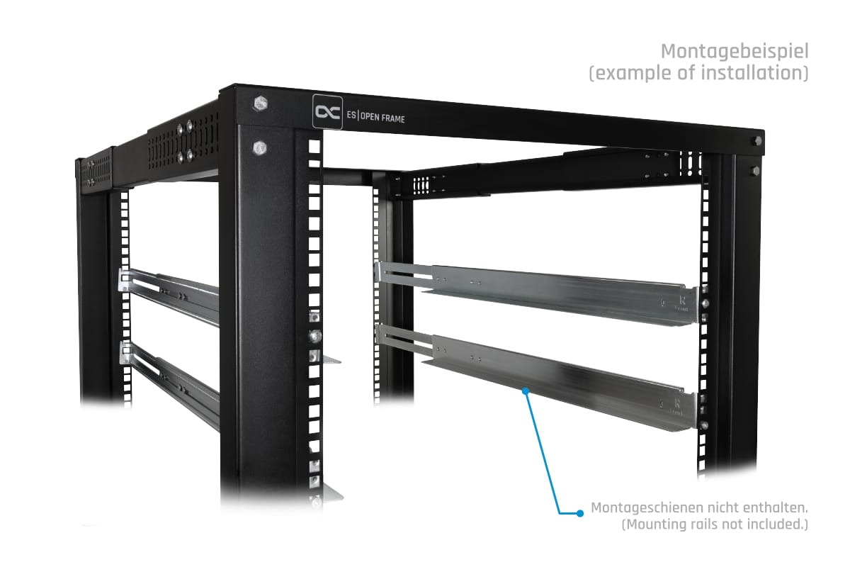 Alphacool ES 19" Open Frame Server Rack 18U Adjustable Depth - Picture 7 of 7