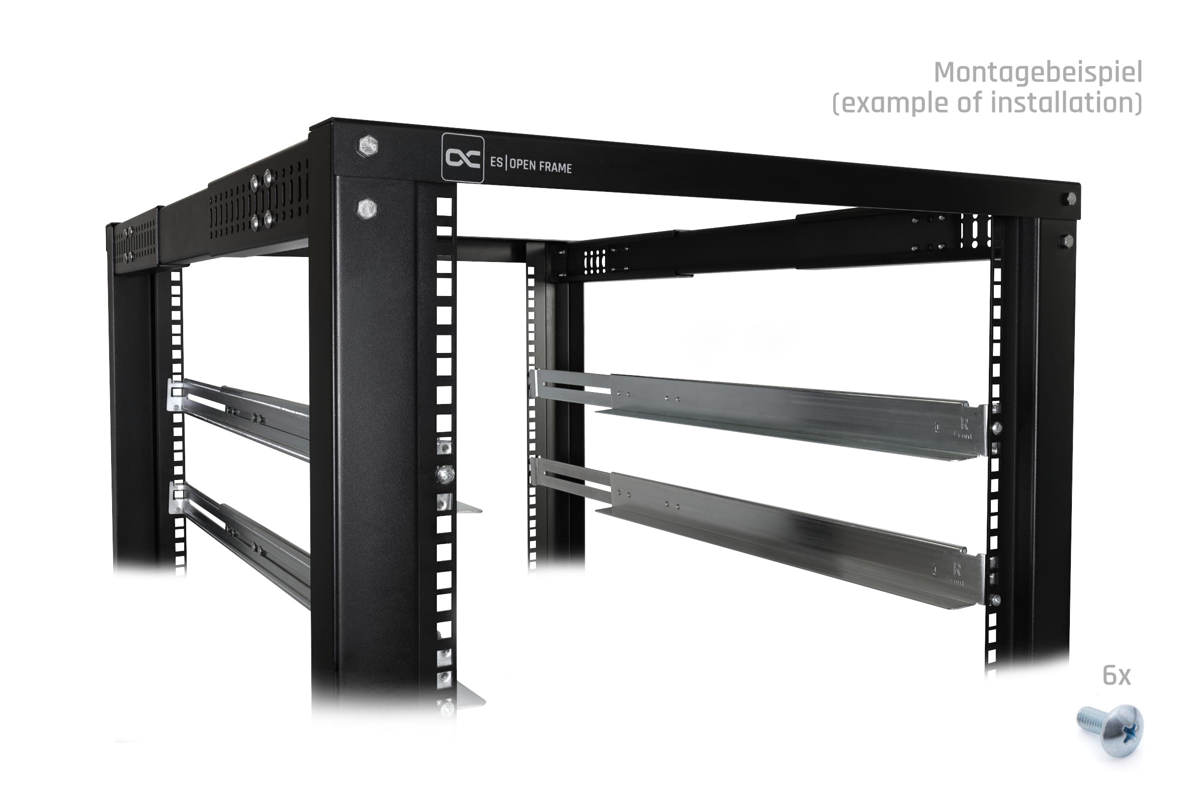Alphacool ES 19" Rackmount Rails with Support
