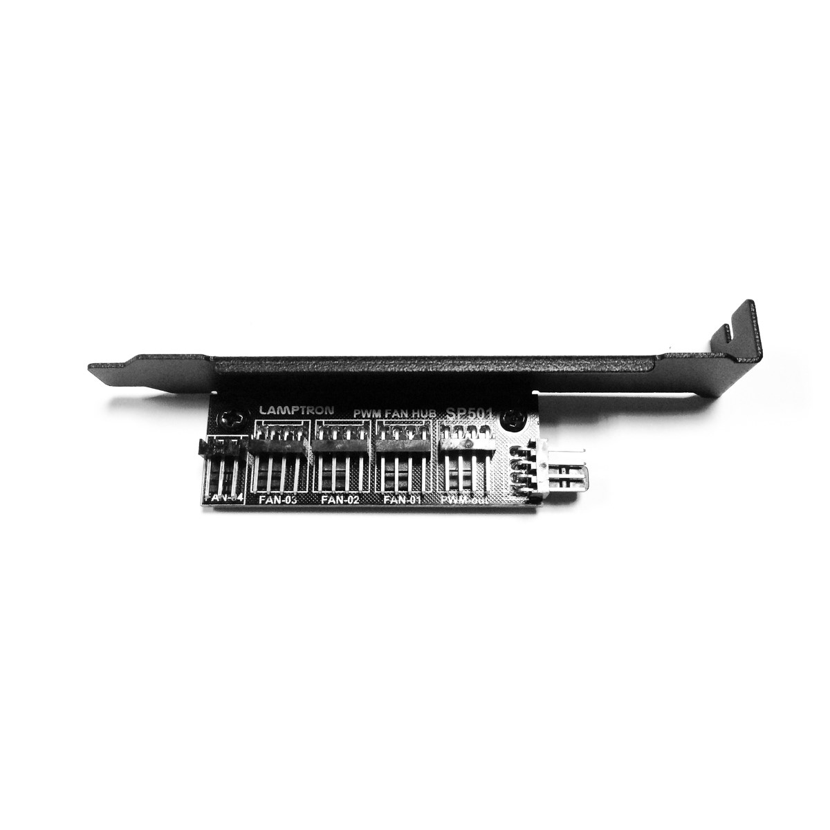 Lamptron PCI Bracket PWM Fan Hub, Black - Picture 2 of 2