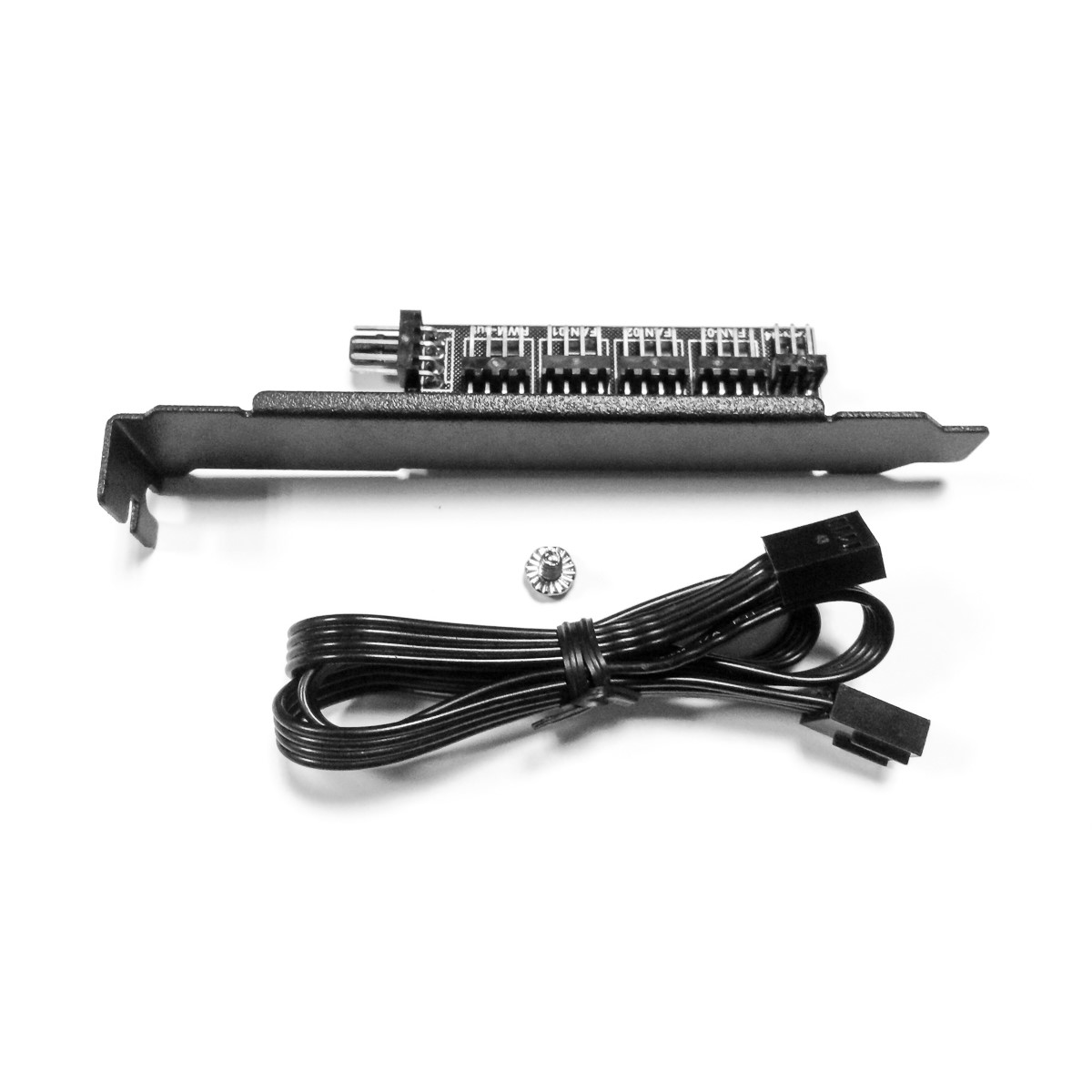 Lamptron PCI Bracket PWM Fan Hub, Black - Picture 1 of 2
