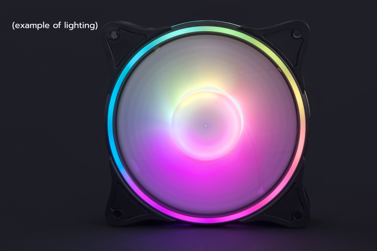 Alphacool Rise Aurora 120mm Fan, Digital RGB, 2-pack - Picture 7 of 7