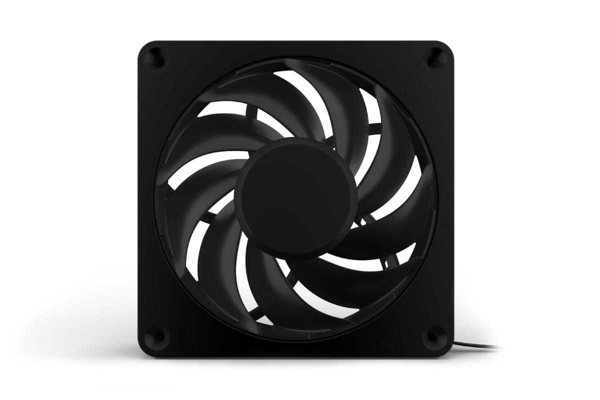 Alphacool Apex Stealth Metal Fan, 2000 RPM, Matte Black, 2-pack - Picture 2 of 6