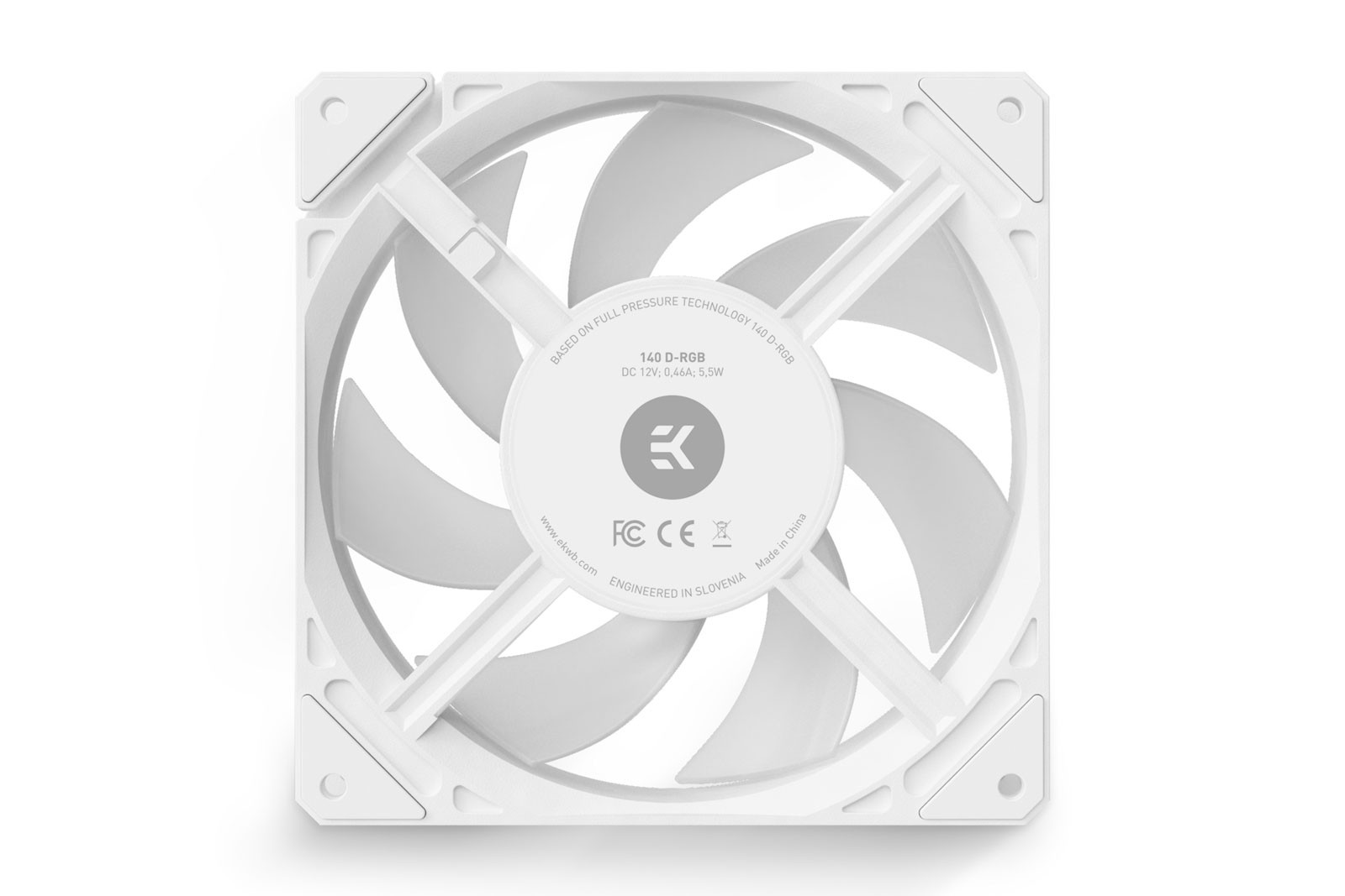 EKWB EK-Loop FPT 140mm Fan, 600-2200 RPM, Digital RGB, White - Picture 3 of 7