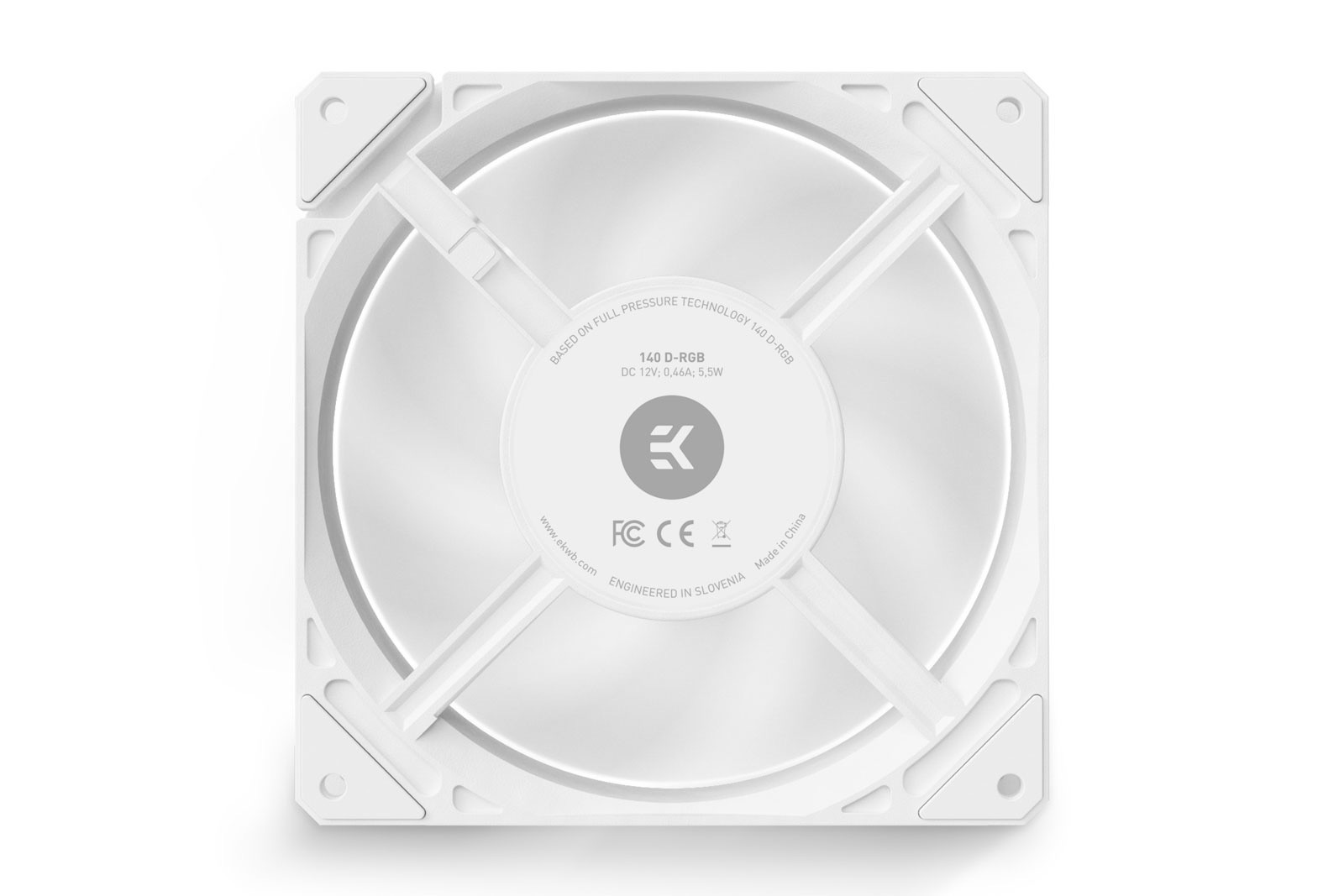 EKWB EK-Loop FPT 140mm Fan, 600-2200 RPM, Digital RGB, White - Picture 4 of 7