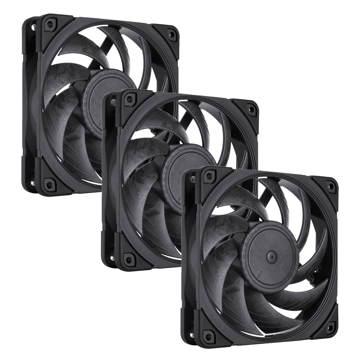 Noctua NF-A12x25-PWM Chromax Fan, 120mm, Black, 3-pack - Afbeelding 1 van 4