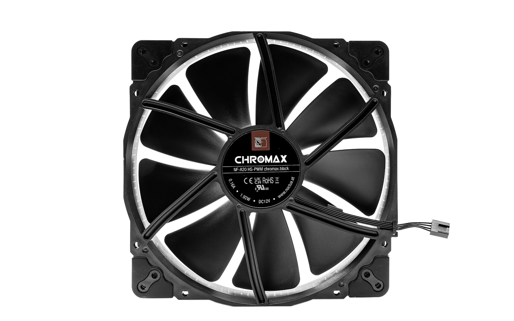 Ventilateur Chromax Noctua NF A20 HS-PWM, 200 mm, noir, lot de 2 - Photo 4/4