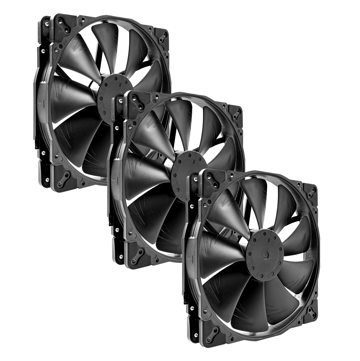 Noctua NF A20 HS-PWM Chromax Fan, 200mm, Black, 3-pack - Afbeelding 1 van 4