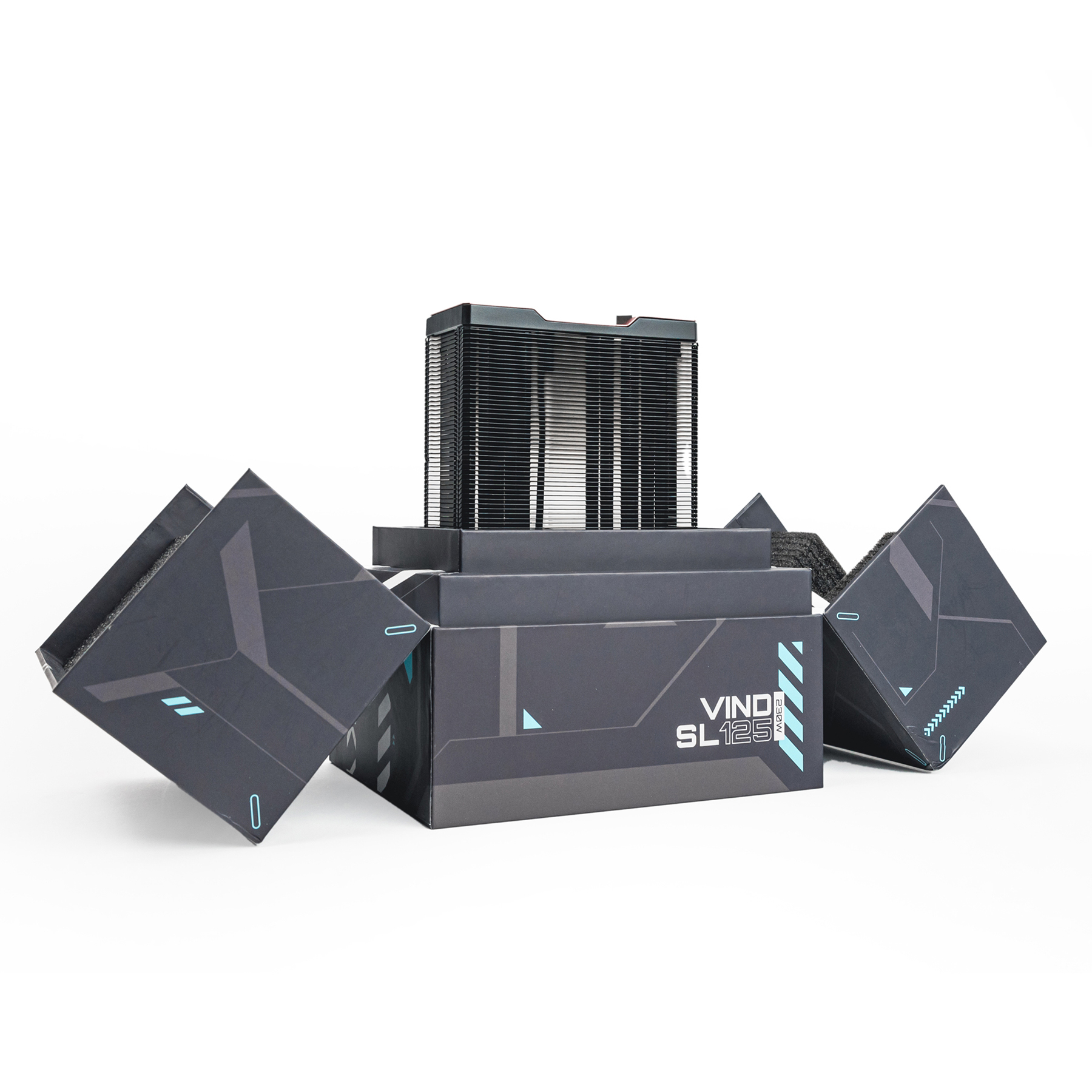 Valkyrie Vind SL125 Air CPU Air Cooler, Black - Picture 6 of 7