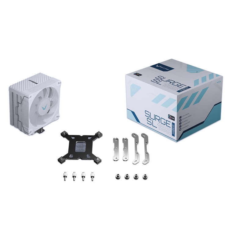 Valkyrie Surge SL125 CPU Air Cooler, White - Afbeelding 7 van 7