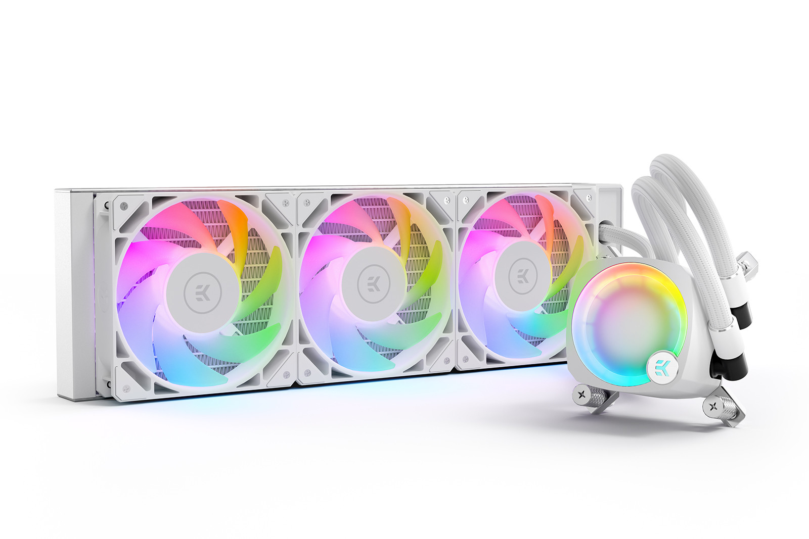 EKWB EK-Nucleus AIO CPU-Kühler CR360 Lux, Digital RGB, weiß - Bild 5 von 7
