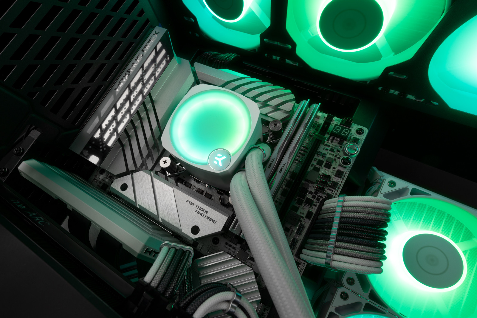 EKWB EK-Nucleus AIO CPU-Kühler CR360 Lux, Digital RGB, weiß - Bild 7 von 7