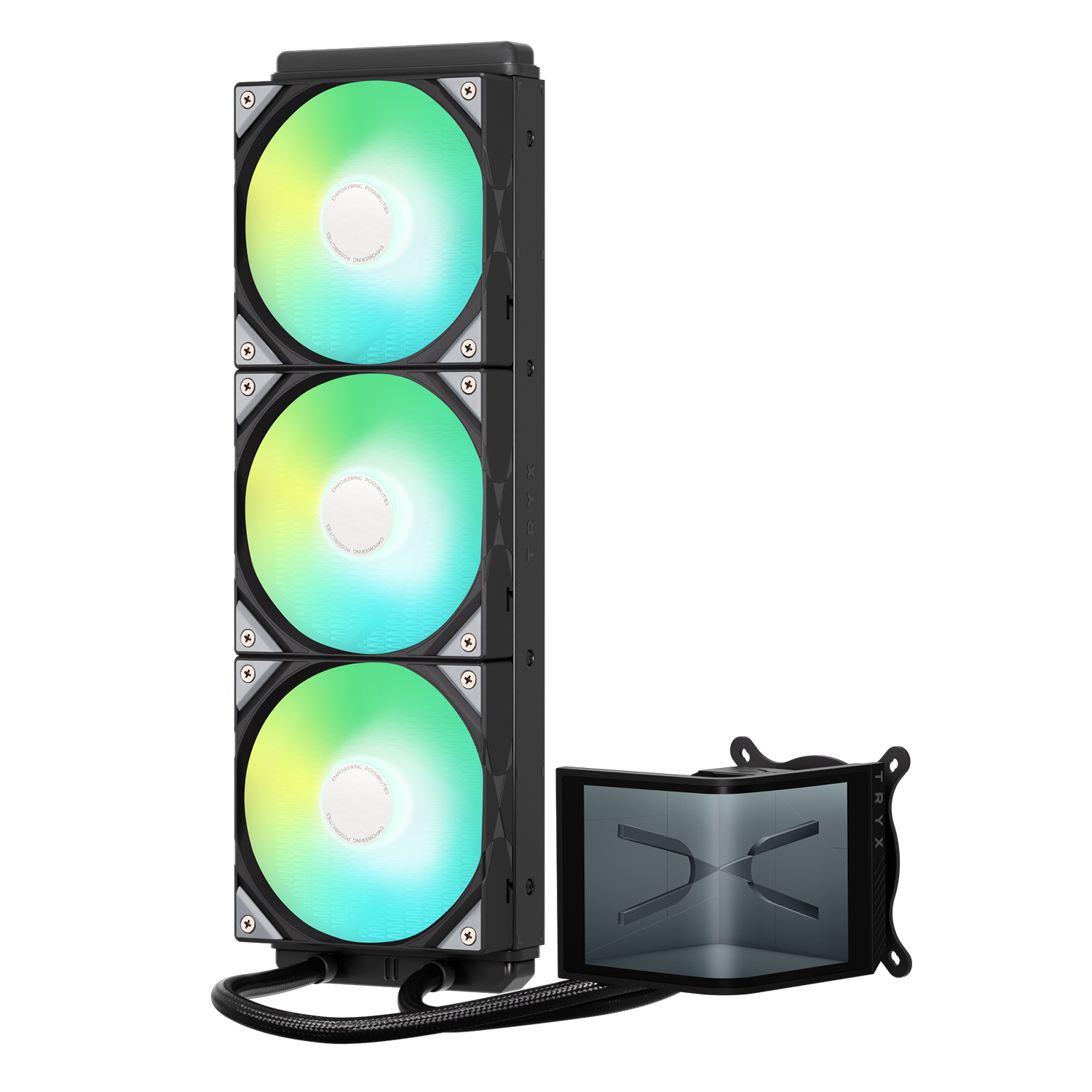 TRYX PANORAMA SEARGB 360 CPU AIO, schwarz - Bild 3 von 6