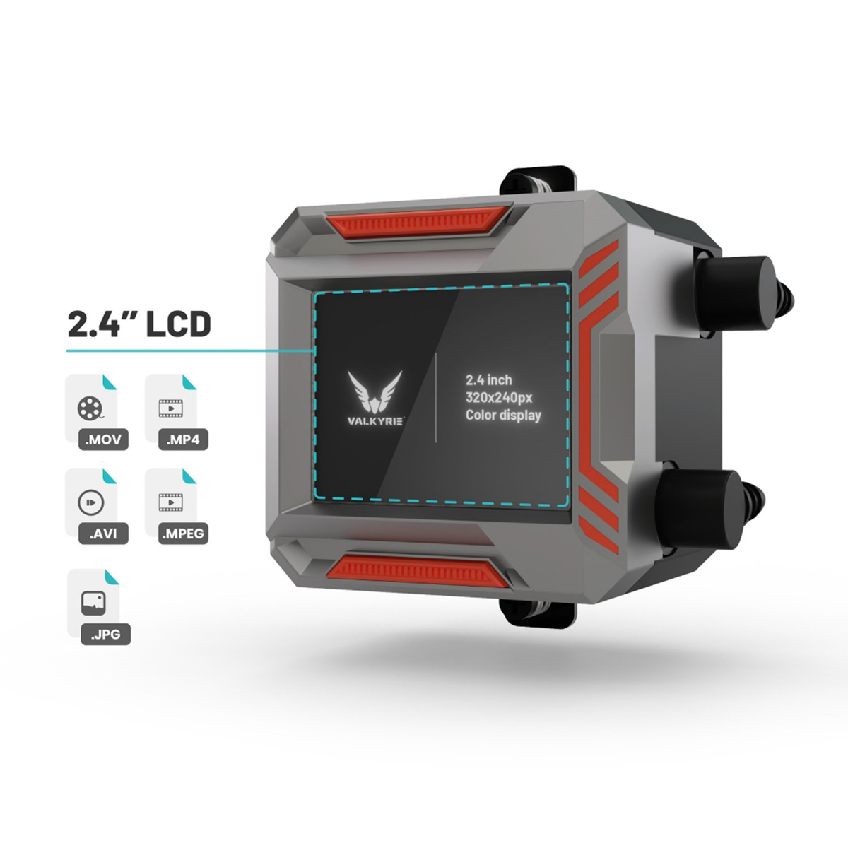 Enfriador líquido para CPU Valkyrie Syn 360 ARGB AIO, negro - Imagen 2 de 7