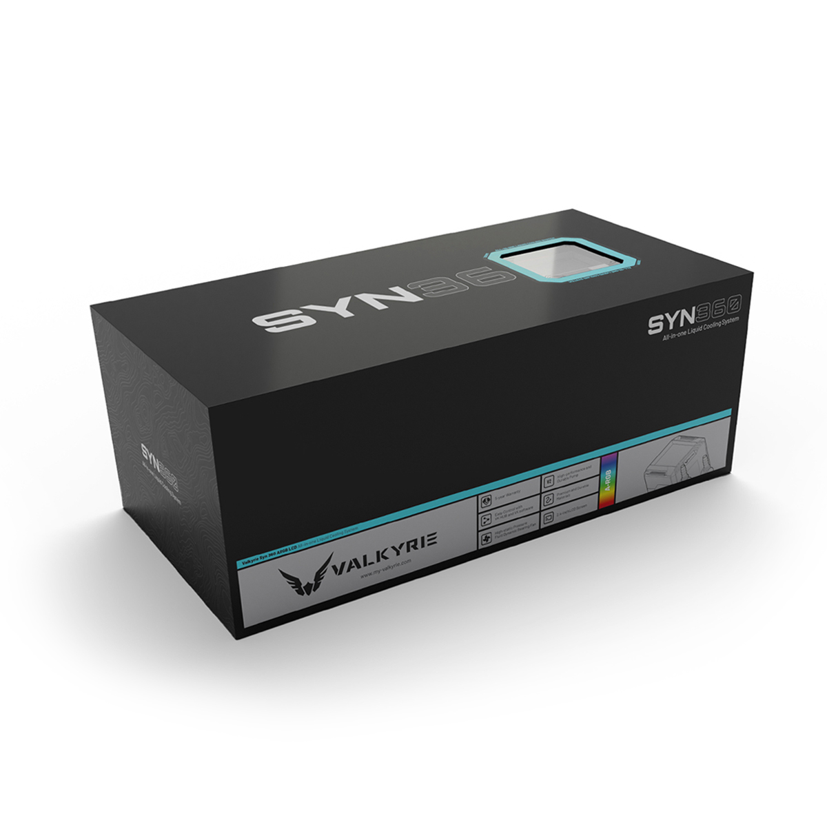 Enfriador líquido para CPU Valkyrie Syn 360 ARGB AIO, negro - Imagen 5 de 7