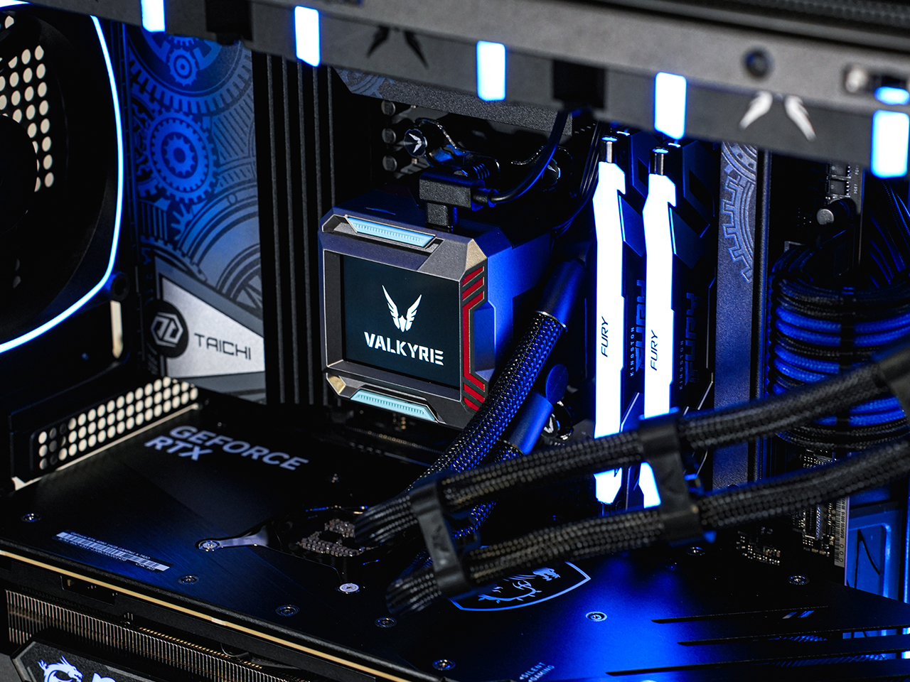 Enfriador líquido para CPU Valkyrie Syn 360 ARGB AIO, negro - Imagen 7 de 7