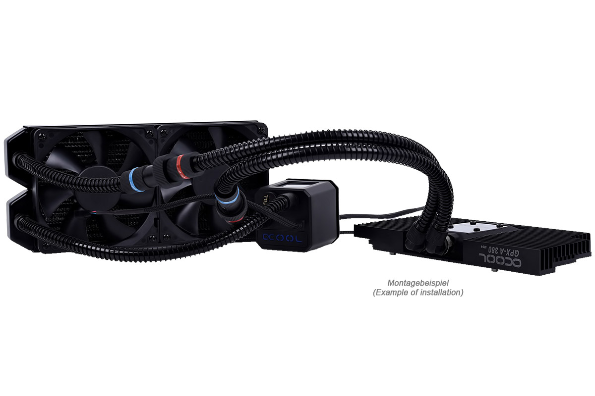 Alphacool Eisbaer GPX Extension Set with 90 Degree Connectors - Picture 2 of 4