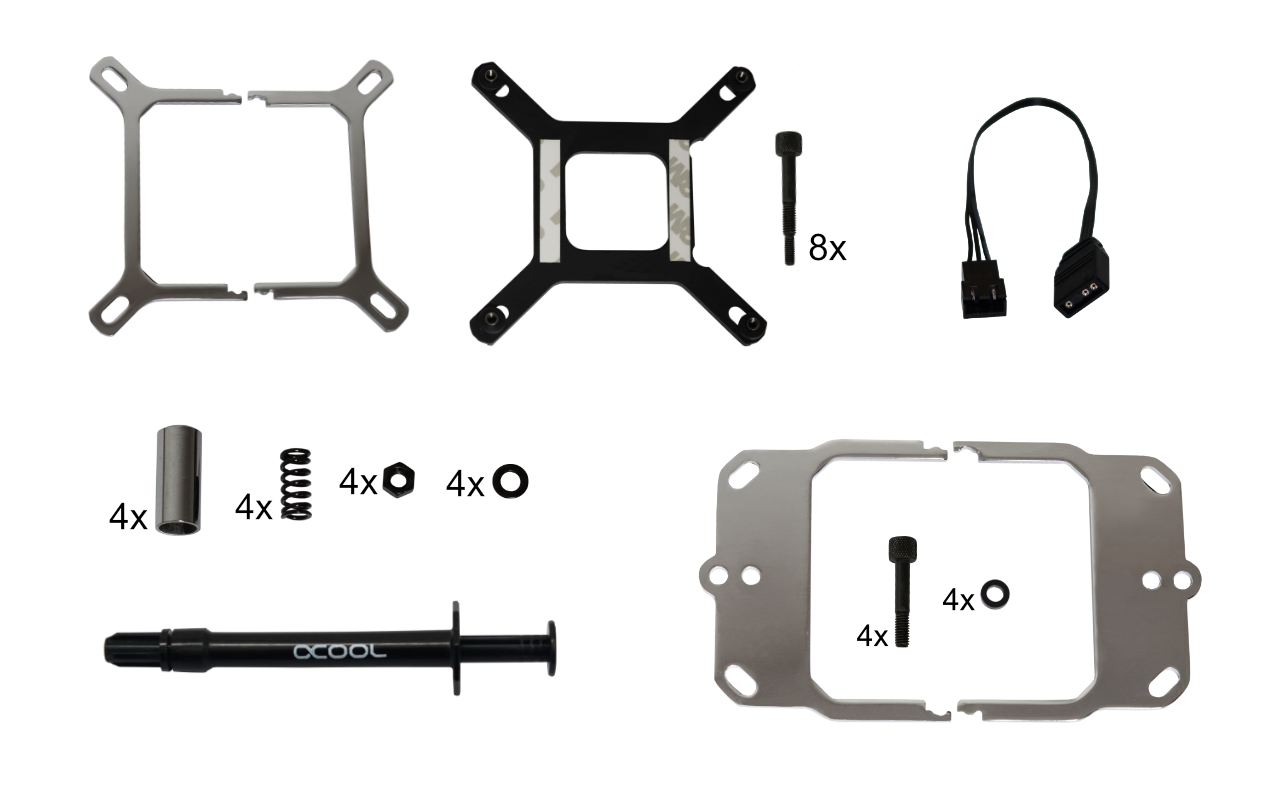 Alphacool Eisblock XPX Aurora CPU Bloque de Agua, Digital RGB, Negro/Plexi - Imagen 7 de 7