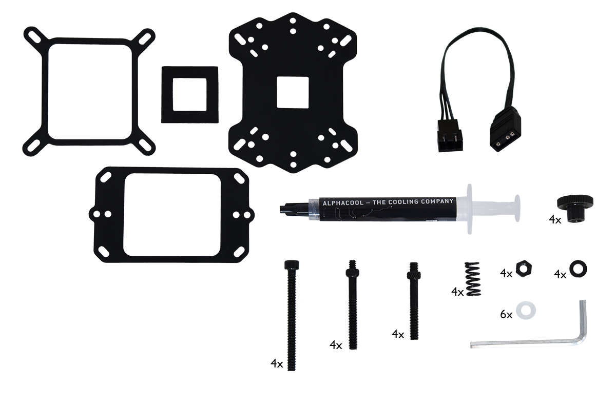 Alphacool blok lodowy Aurora XP3 Light CPU Blok wodny, Plexi - Zdjęcie 6 z 7