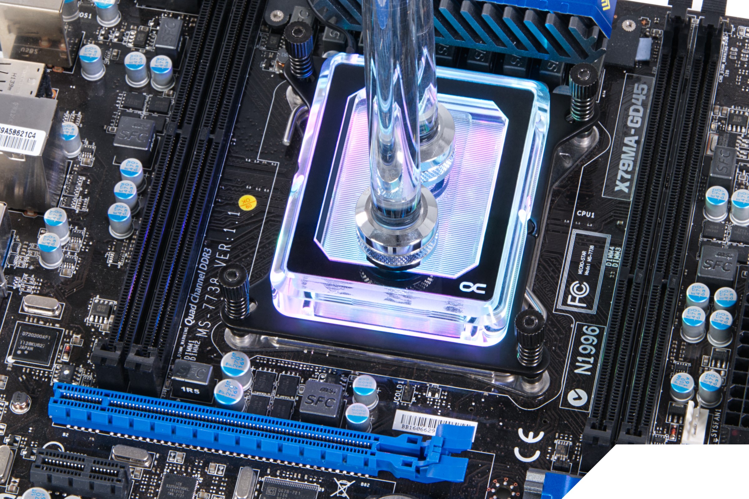 Alphacool Eisblock XPX Pro Aurora Luz CPU Bloque de Agua, Plexi - Imagen 5 de 7