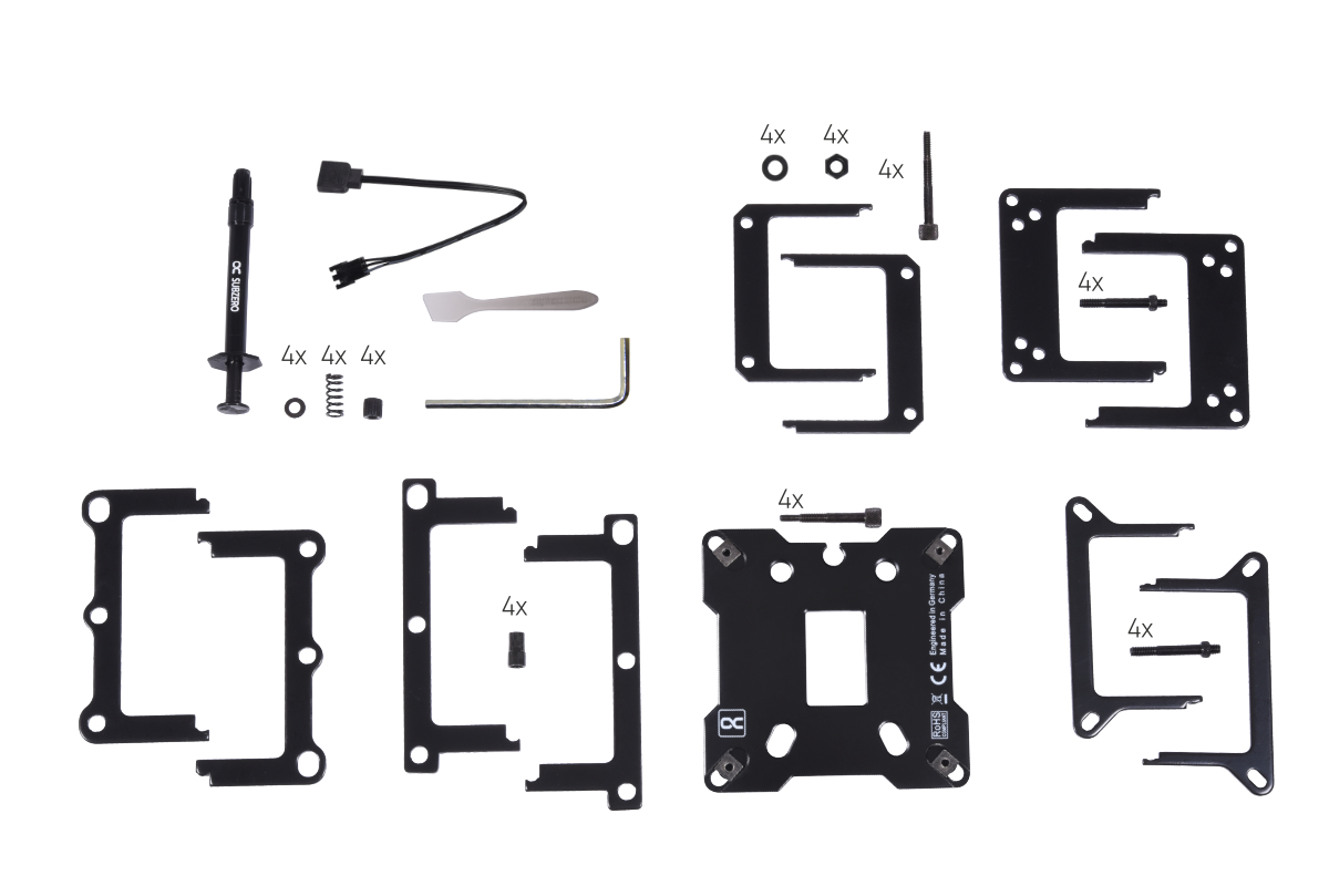 Alphacool Eisblock XPX Pro Aurora - CPU de latón completo bloque de agua, D-RGB, negro - Imagen 7 de 7