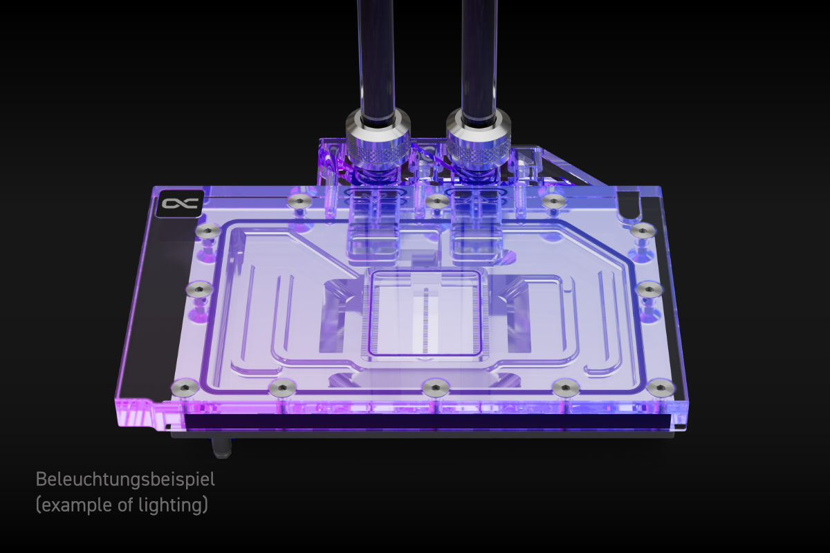 Alphacool Eisblock Aurora RTX 4070TI Ventus Wasserblock mit Backplate - Bild 4 von 6