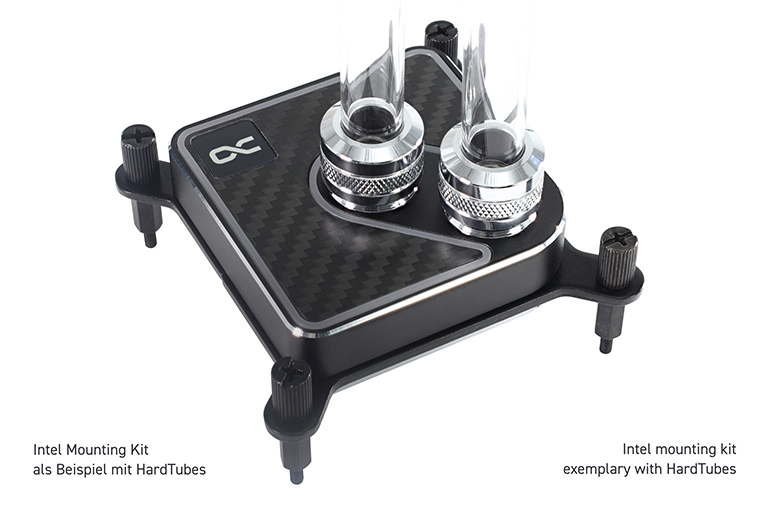 Alphacool Core 1 Aurora CPU Water Block, Carbon - Picture 5 of 7