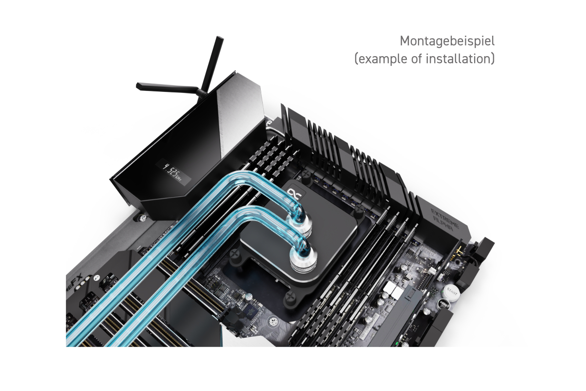 Bloque de agua para CPU Alphacool Core 1, negro - Imagen 2 de 7
