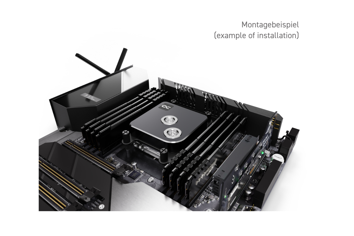 Bloque de agua para CPU Alphacool Core 1, negro - Imagen 3 de 7