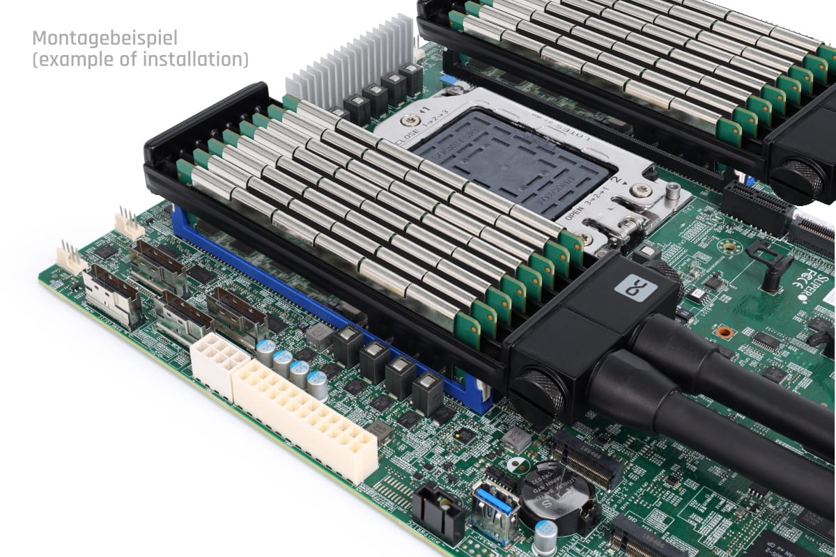 Alphacool ES U-Form RAM Wasserkühler 8-fach Set - Bild 2 von 7