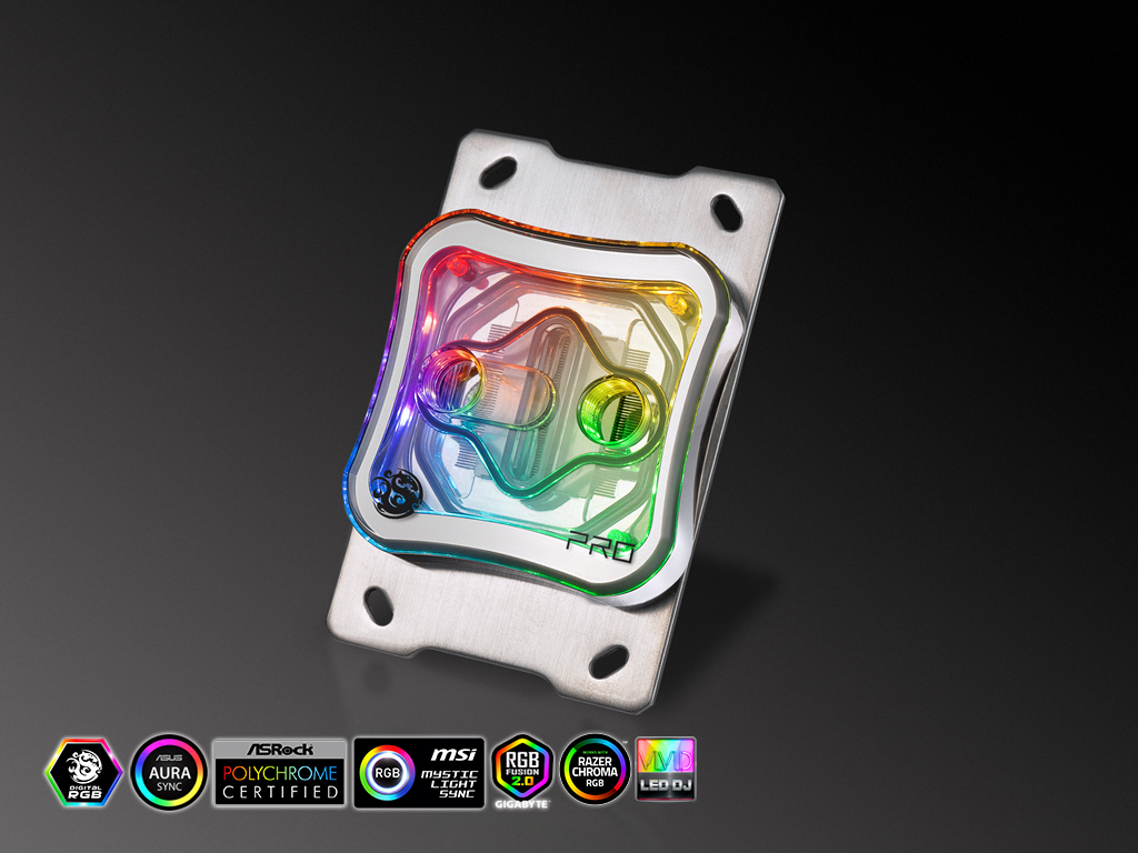 Bitspower Summit M Pro CPU Water Block, Crystal (versione AMD) - Foto 3 di 4