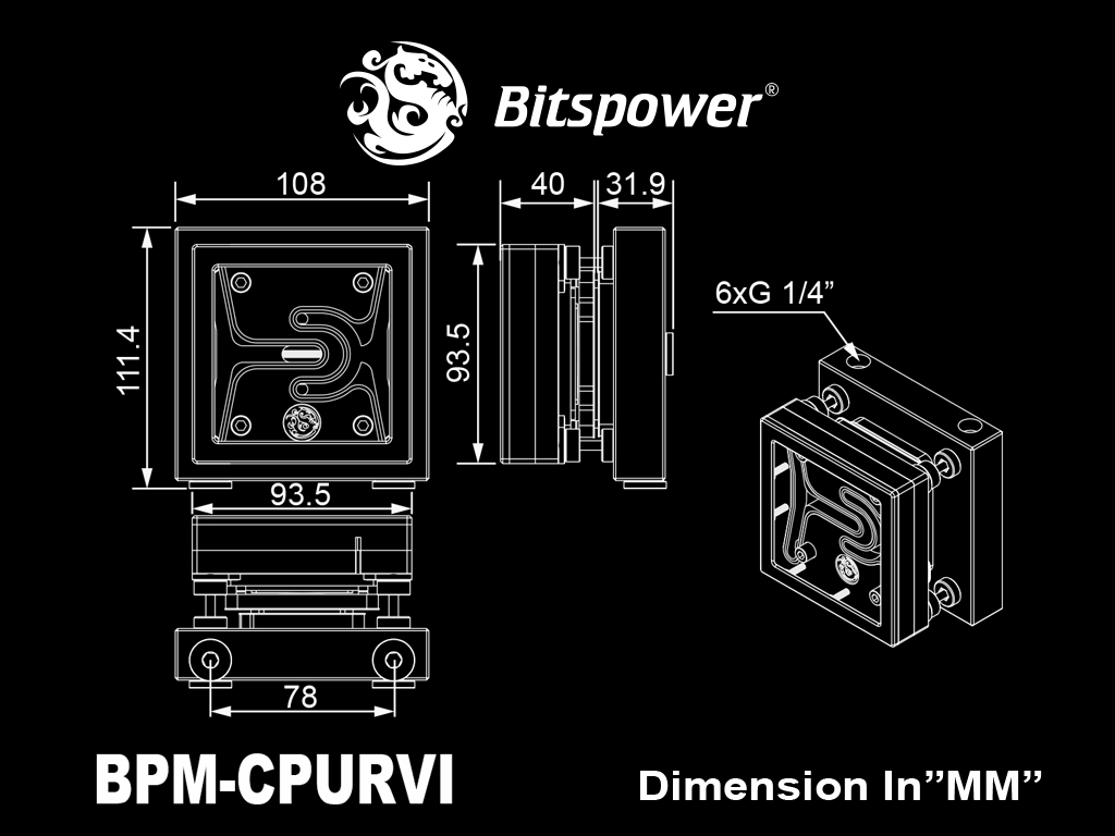 Bitspower Summit Revo CPU Water Block Intel Edition - Picture 4 of 4