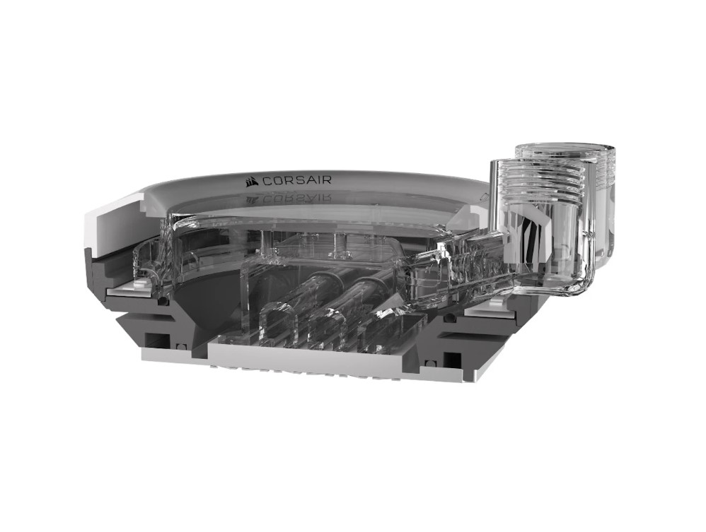 Corsair iCUE LINK XC7 RGB ELITE CPU Water Block, White - Bild 6 von 6