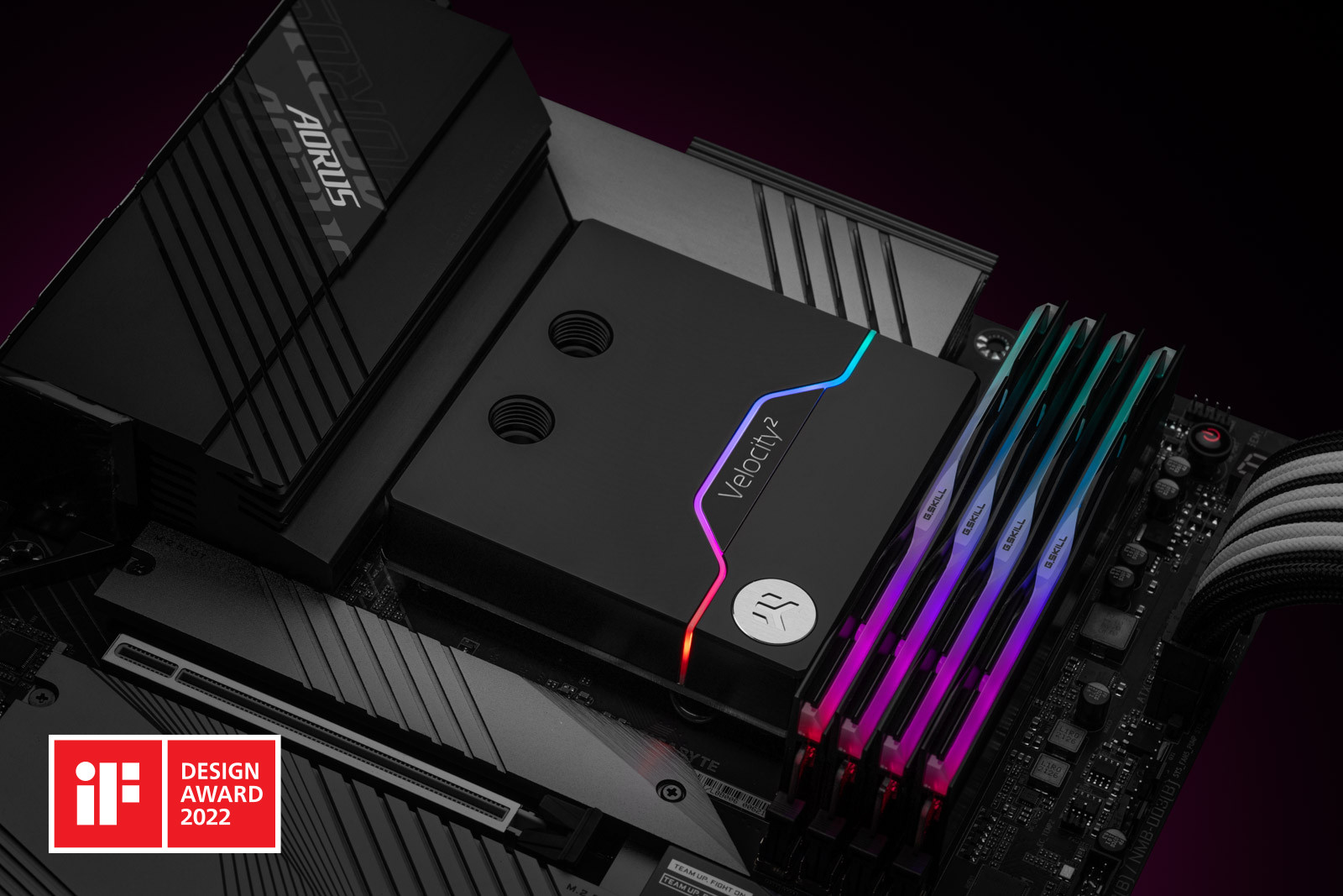 EKWB EK-Quantum Velocity 2 blocco acqua CPU D-RGB - 1700, nichel/acetale - Foto 5 di 5