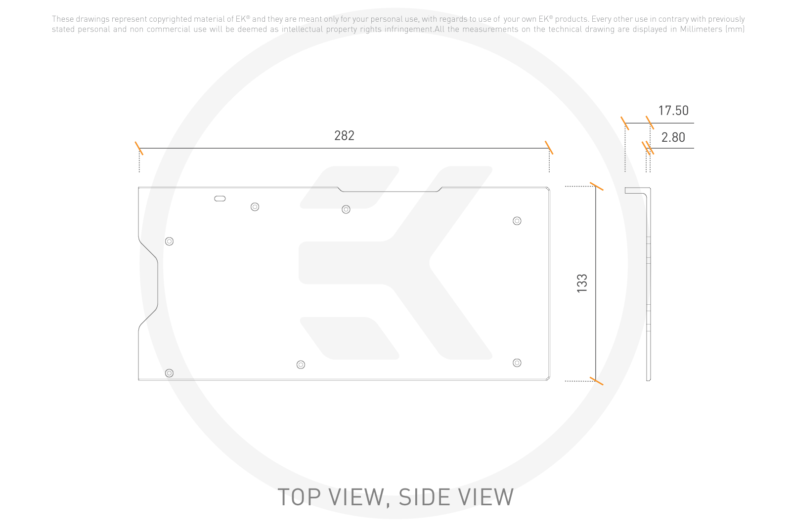 EKWB EK-Quantum Vector 2 Trio RTX 3090 Ti GPU Backplate, Nickel - Picture 4 of 4