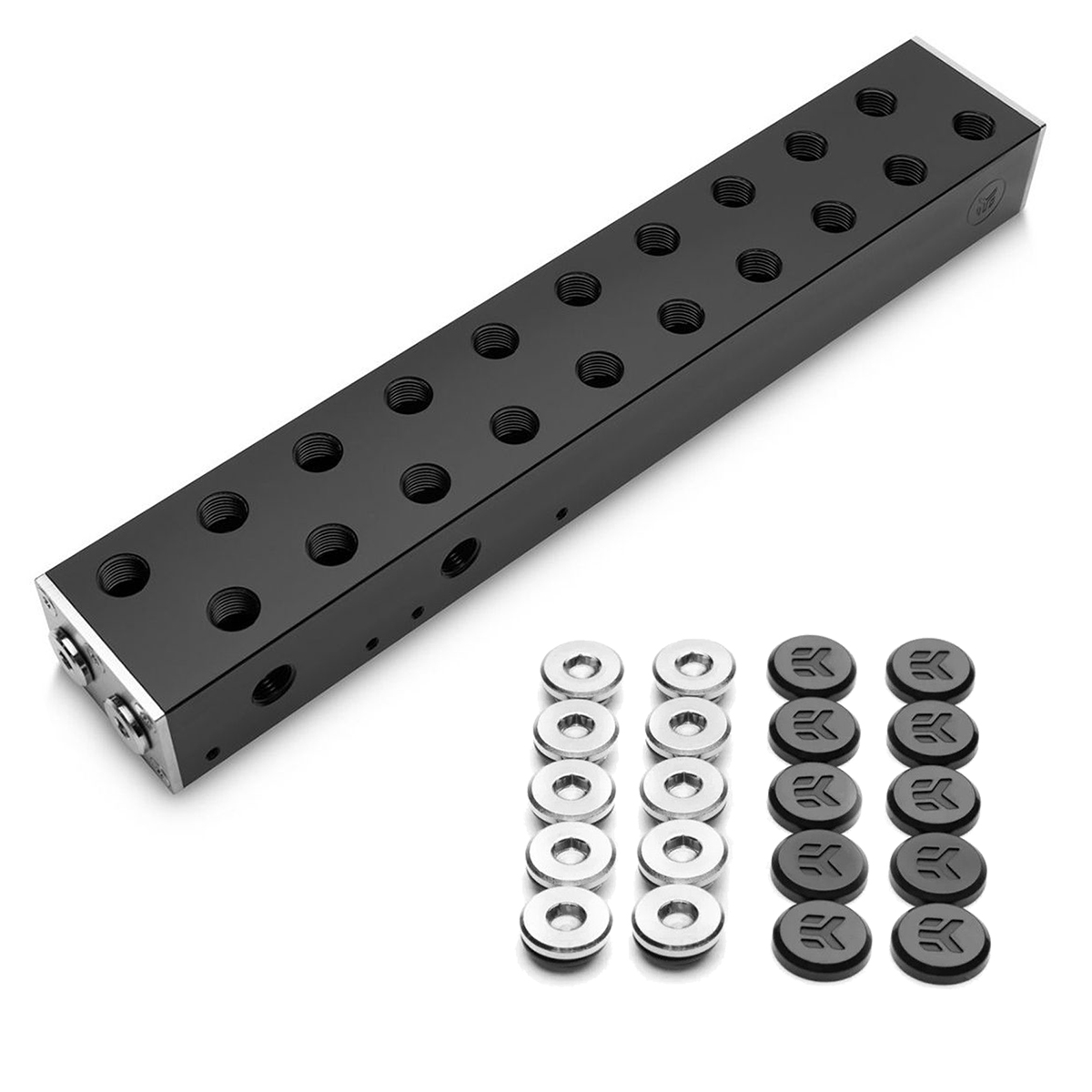 EKWB EK-Pro Krümmer 2 CPU 8 GPU und Quantum Torque Stecker mit Abdeckung (10 Stück) Bundle - Bild 1 von 7