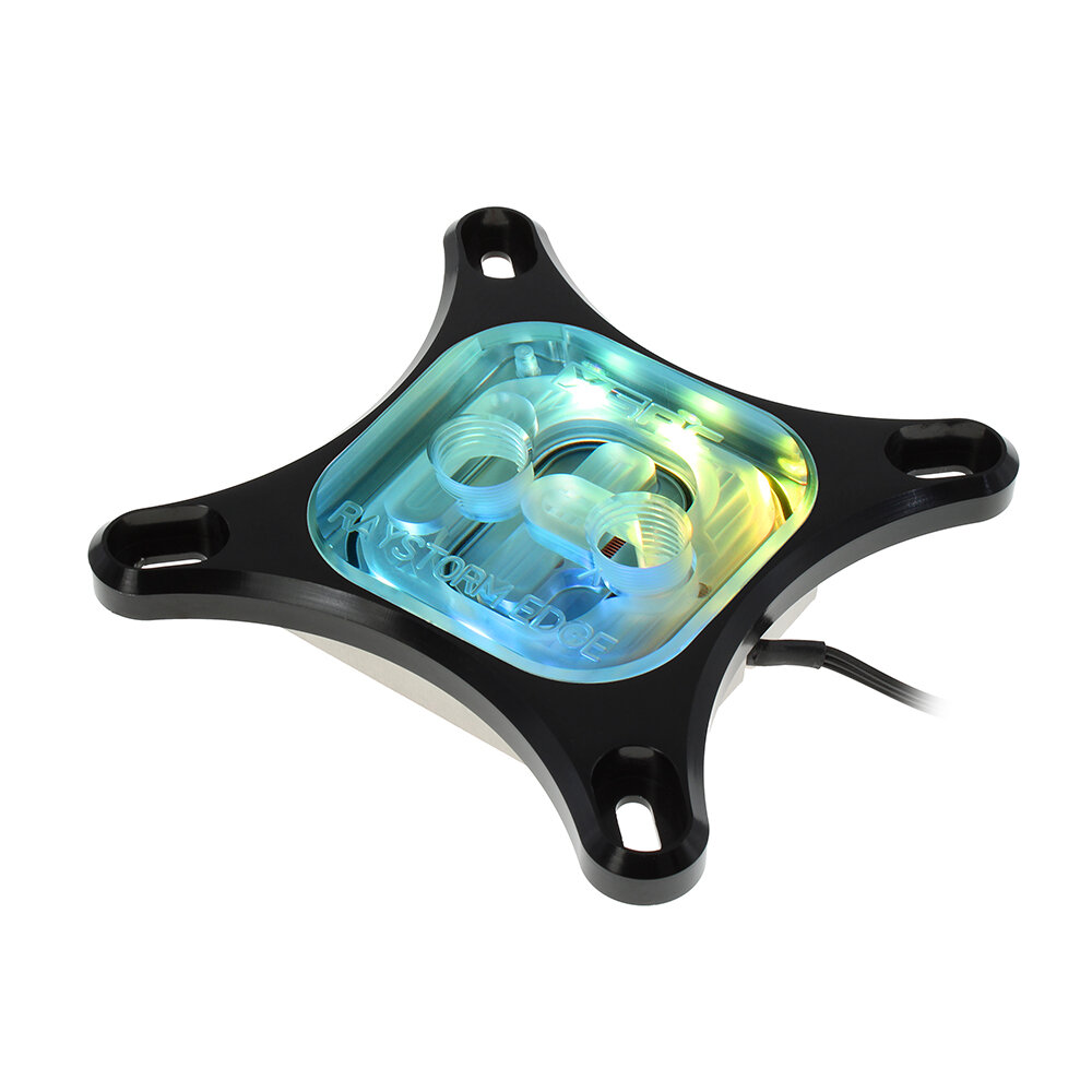XSPC RayStorm EDGE CPU Water Block, Intel, Addessable RGB, Black - Picture 7 of 7