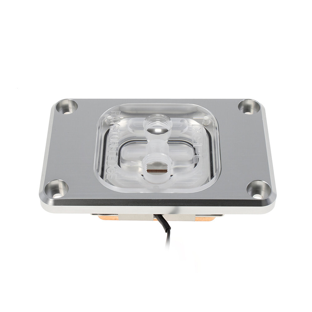 XSPC RayStorm EDGE CPU Water Block, AMD/AM4/AM5, Addessable RGB, Silver - Picture 3 of 7
