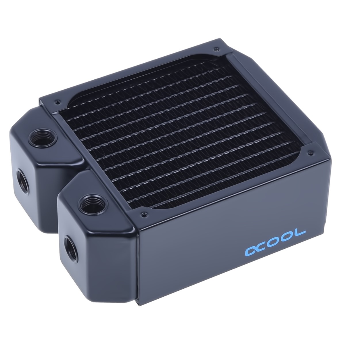 Alphacool NexXxos UT60 Full Copper Radiator, 120mm, Single Fan, Black - Picture 1 of 6
