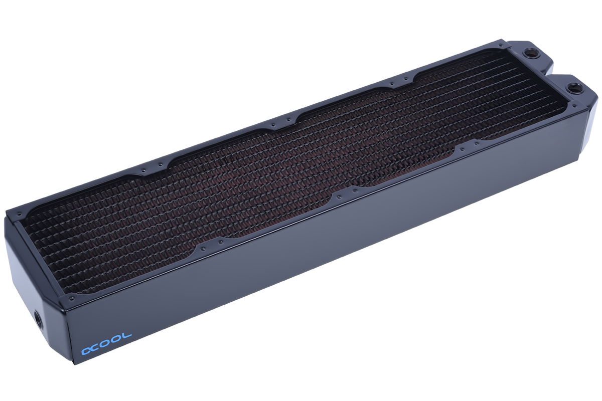Alphacool NexXxos UT60 Full Copper Radiator, 480mm, Quad Fan, Black - Picture 2 of 6