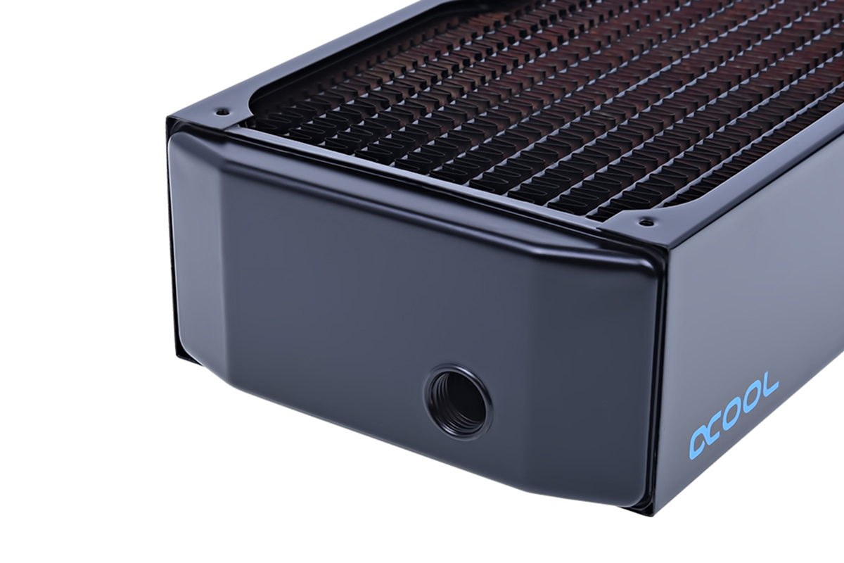 Alphacool NexXxos UT60 Full Copper Radiator, 480mm, Quad Fan, Black - Picture 4 of 6