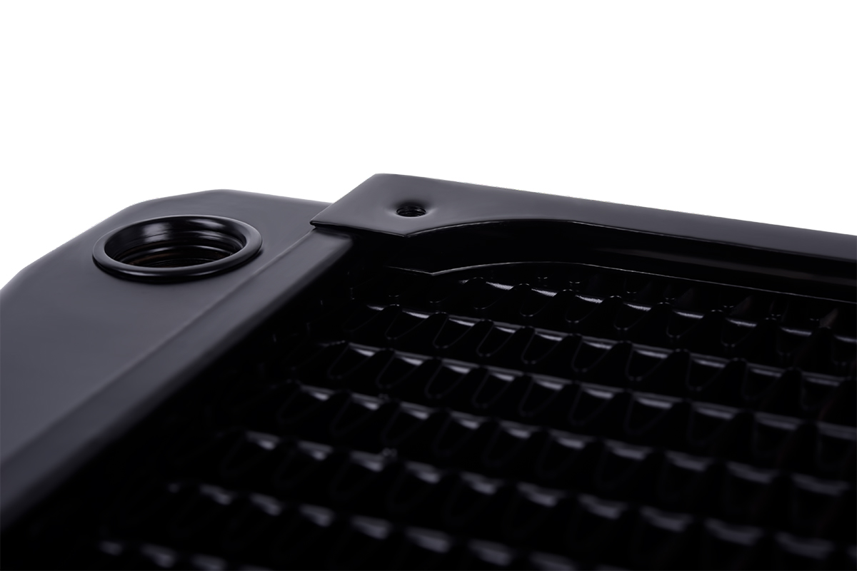 Alphacool NexXxos ST30 Full Copper X-Flow Radiator, 240mm, Dual Fan, Black - Picture 4 of 7