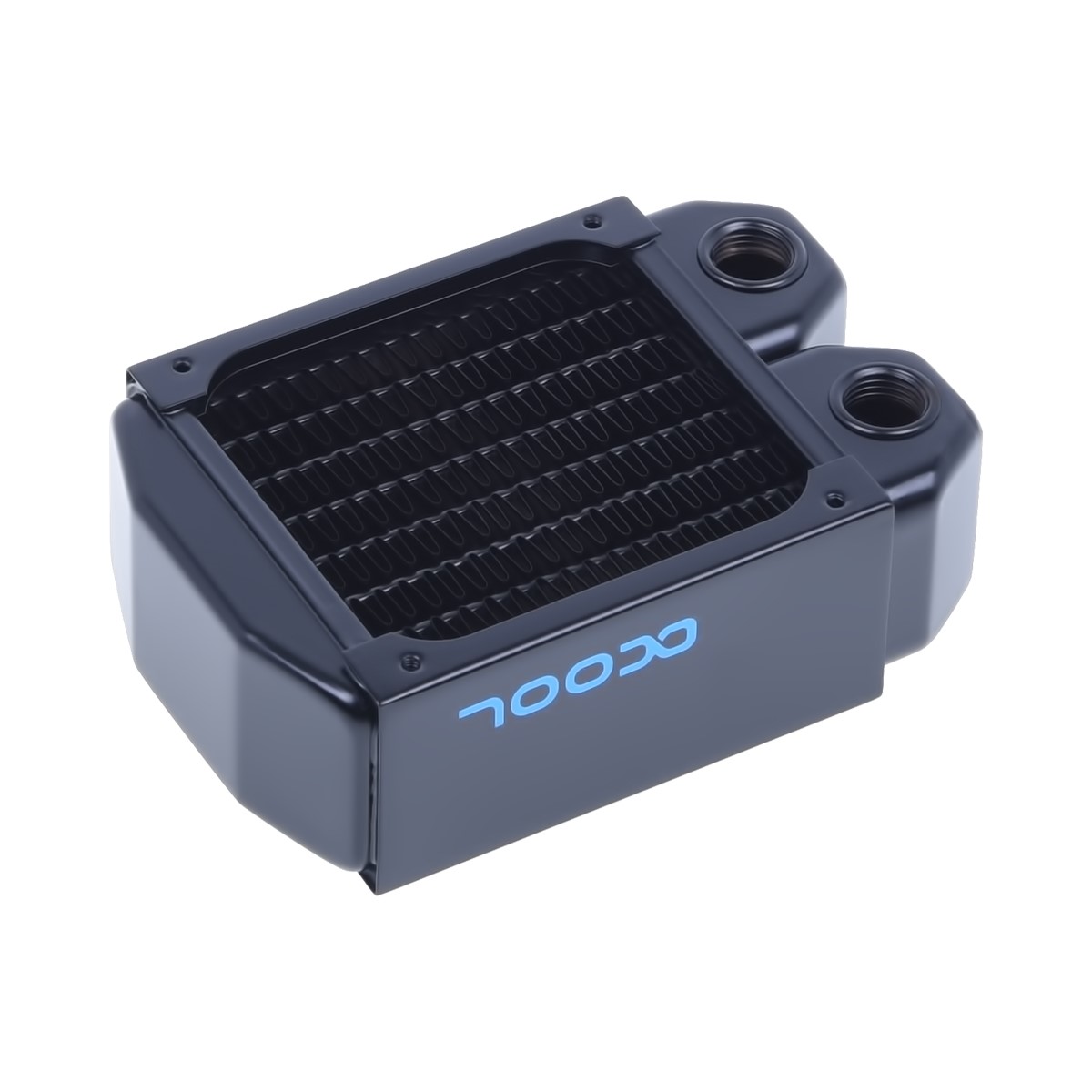 Alphacool NexXxos XT45 Vollkupfer Radiator, 80 mm, Einzellüfter, schwarz - Bild 1 von 3
