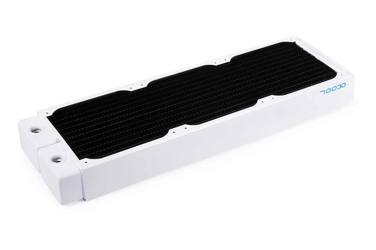 Alphacool NexXxos XT45 grzejnik 360mm V.2, 120mm x 3, potrójny wentylator, biały - Zdjęcie 2 z 7