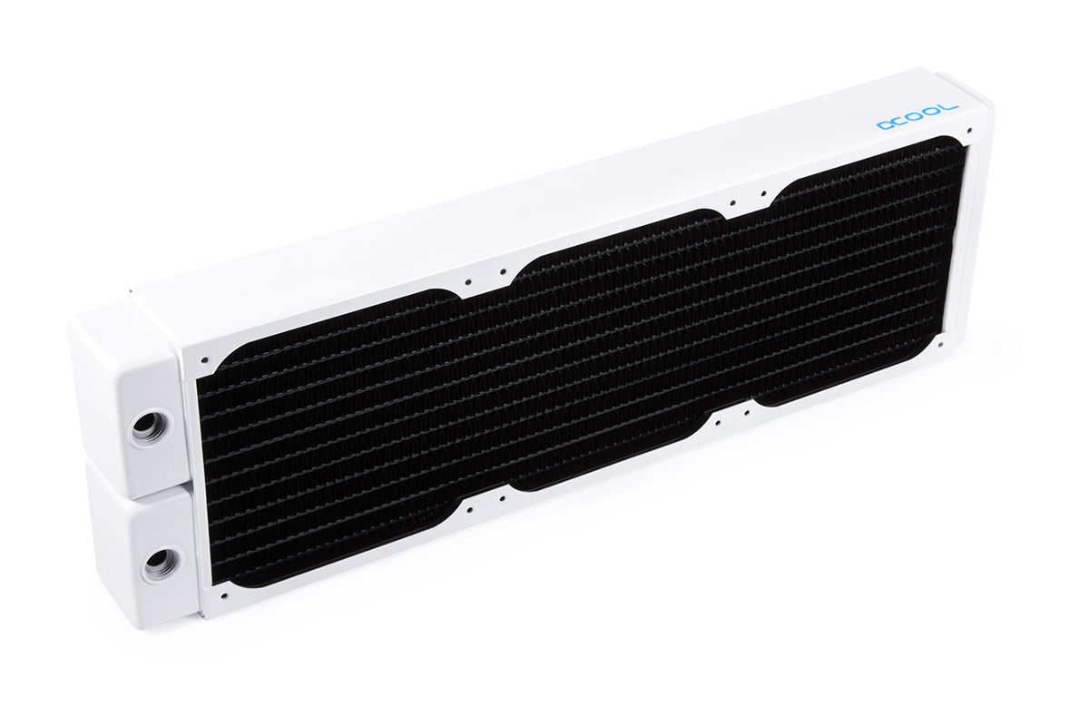 Alphacool NexXxos XT45 grzejnik 360mm V.2, 120mm x 3, potrójny wentylator, biały - Zdjęcie 4 z 7