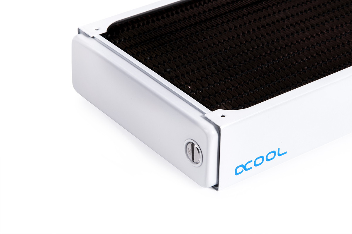 Alphacool NexXxos XT45 grzejnik 360mm V.2, 120mm x 3, potrójny wentylator, biały - Zdjęcie 7 z 7
