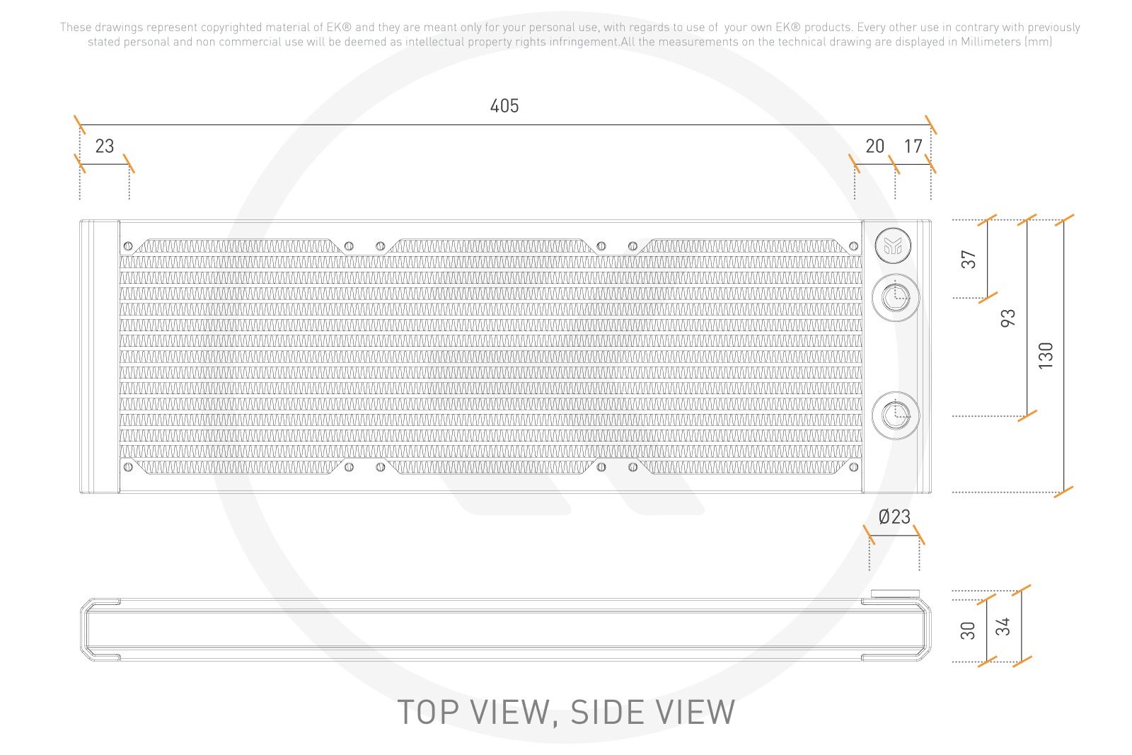 Radiador EKWB EK-Quantum Surface S360, Triple, Edición Negra, Paquete de 2 - Imagen 7 de 7
