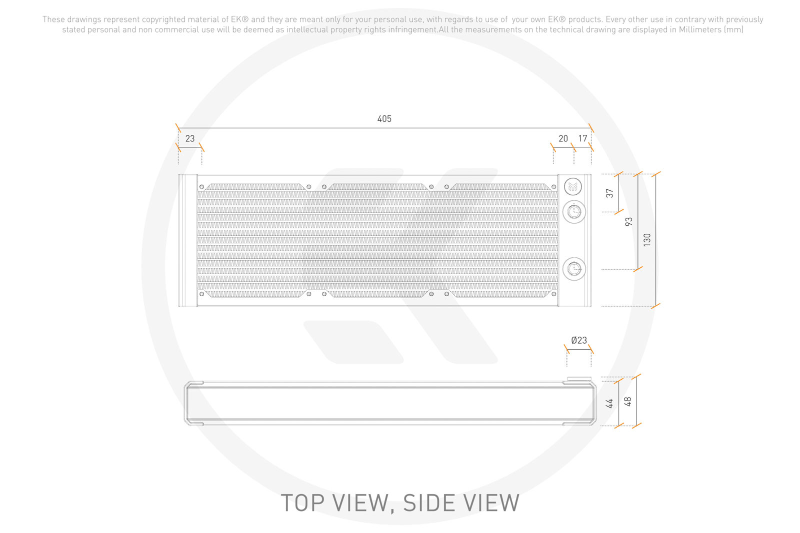 EKWB EK-Quantum Surface P360 Radiator, Black Edition - Afbeelding 7 van 7