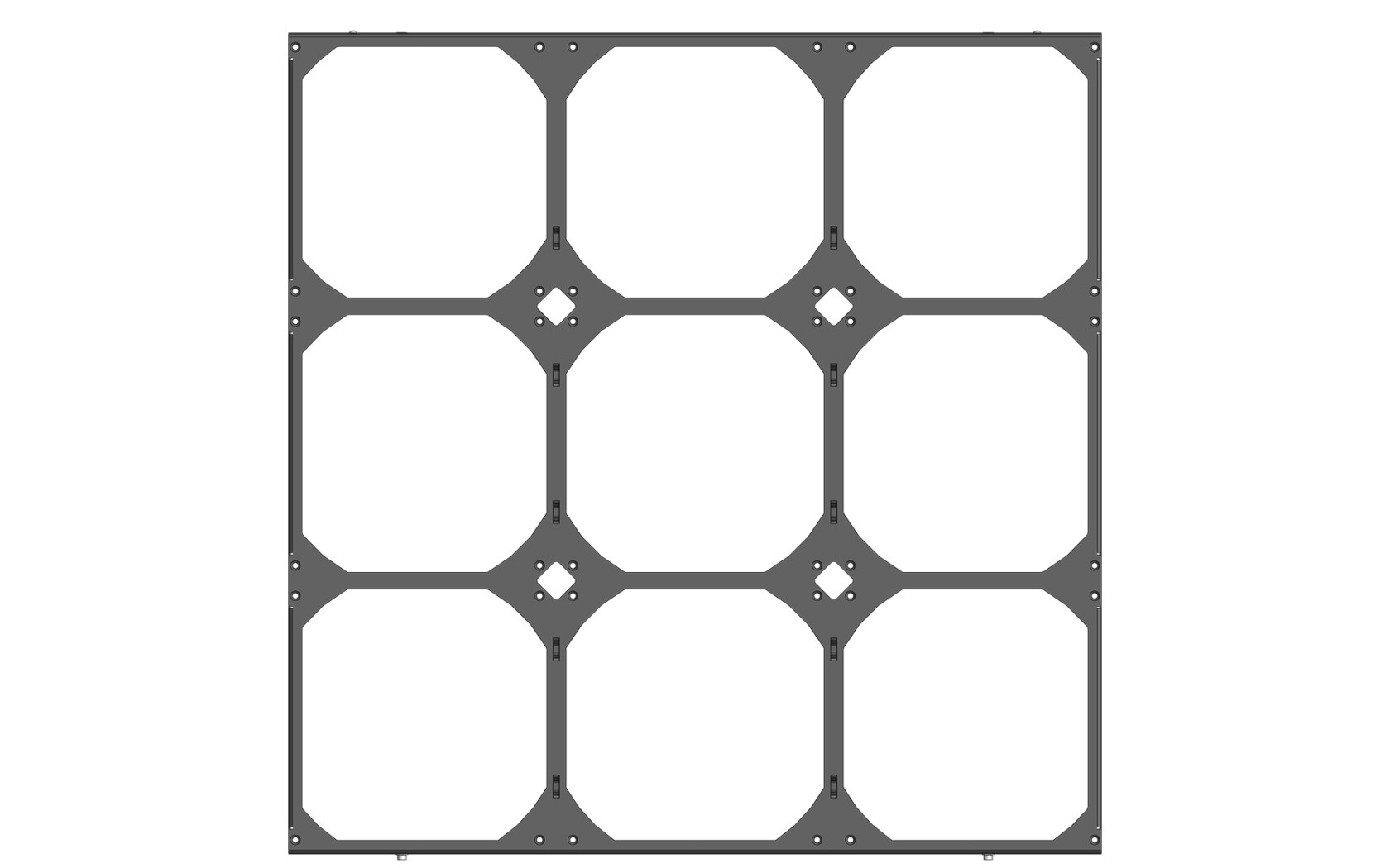 Marco de ventilador Watercool MO-RA IV 400 para ventiladores de 140 mm, negro - Imagen 2 de 2